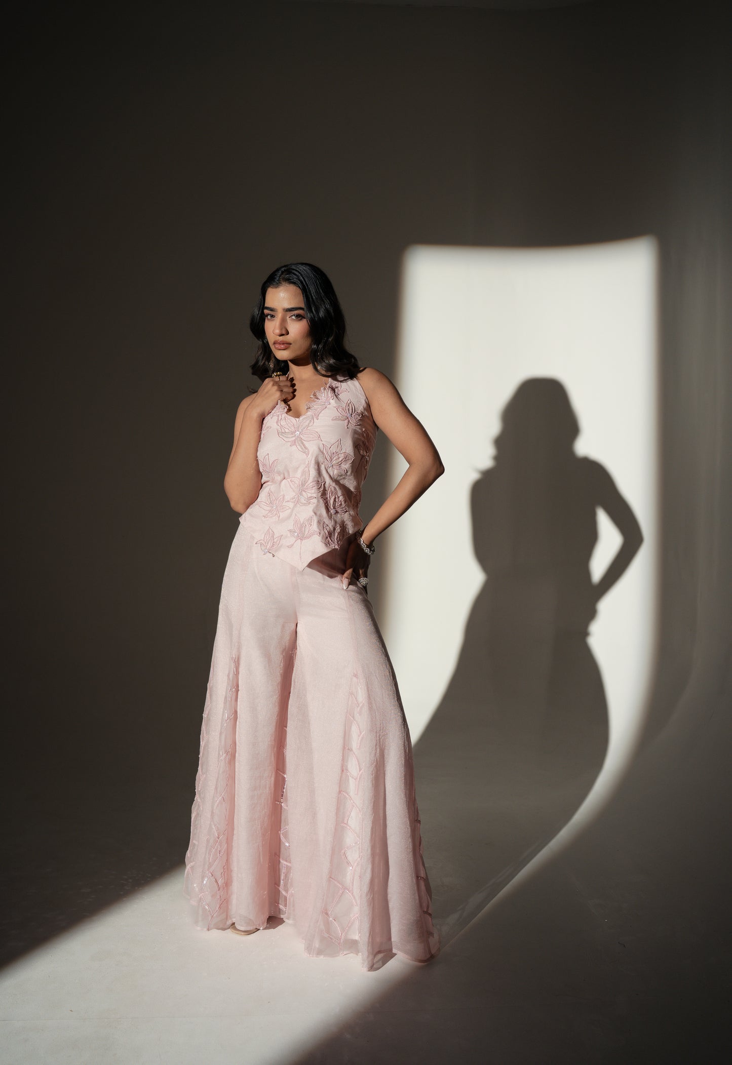Rosea Sharara Set - L