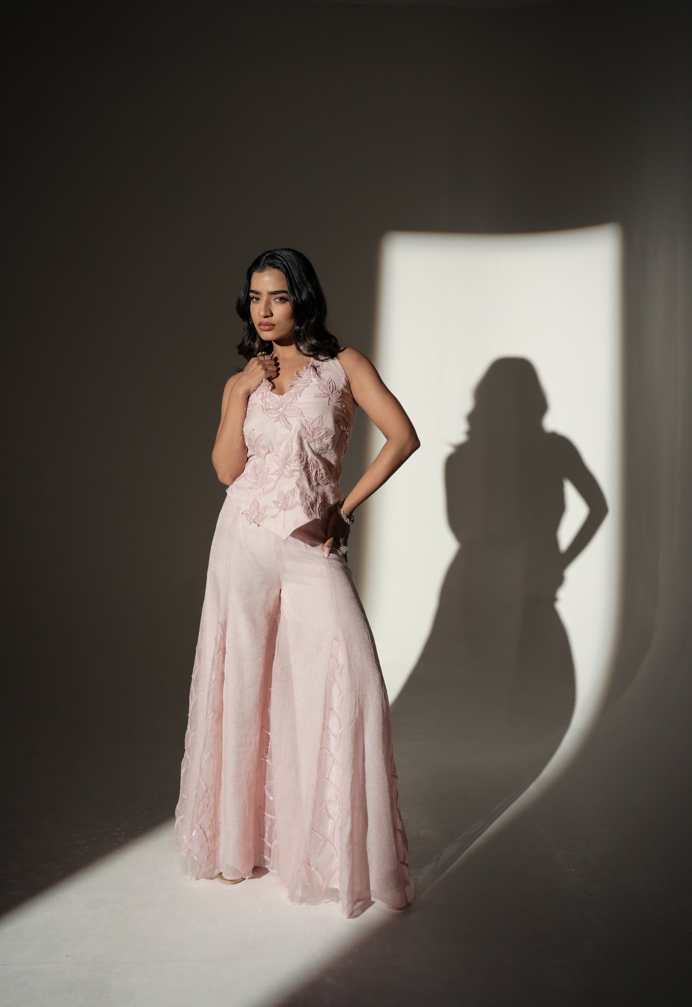Rosea Sharara Set - L