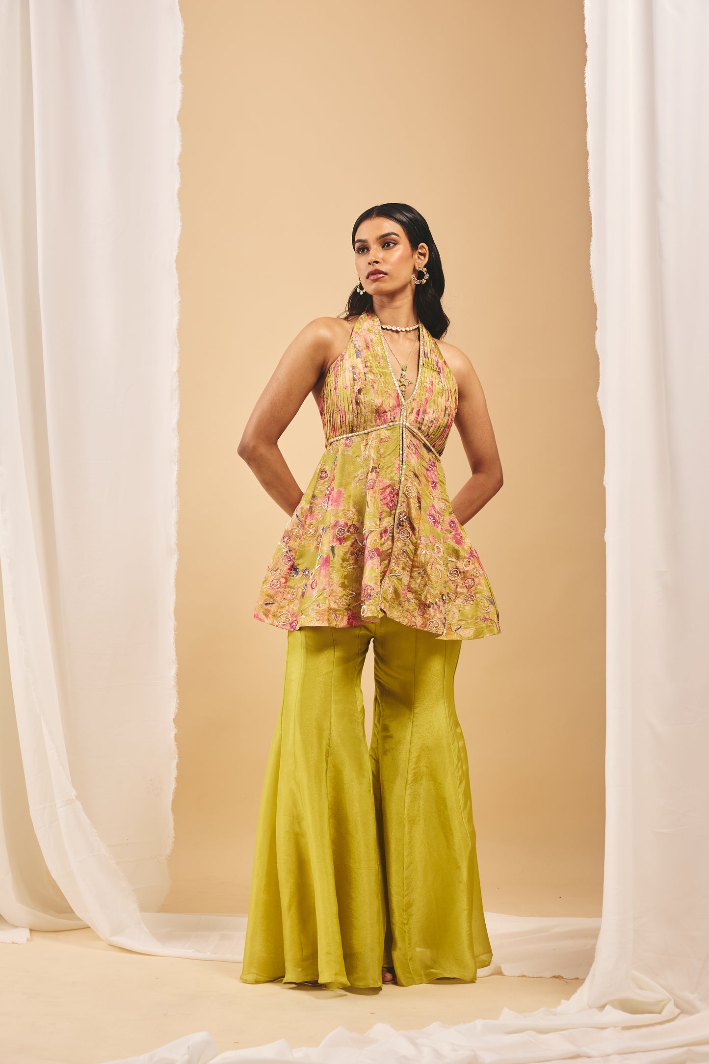 Dhaani Peplum Garara Set - XL