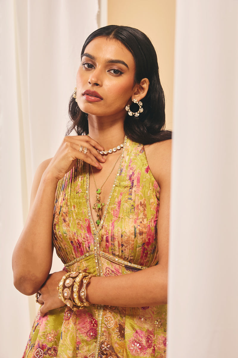 Dhaani Peplum Garara Set - M