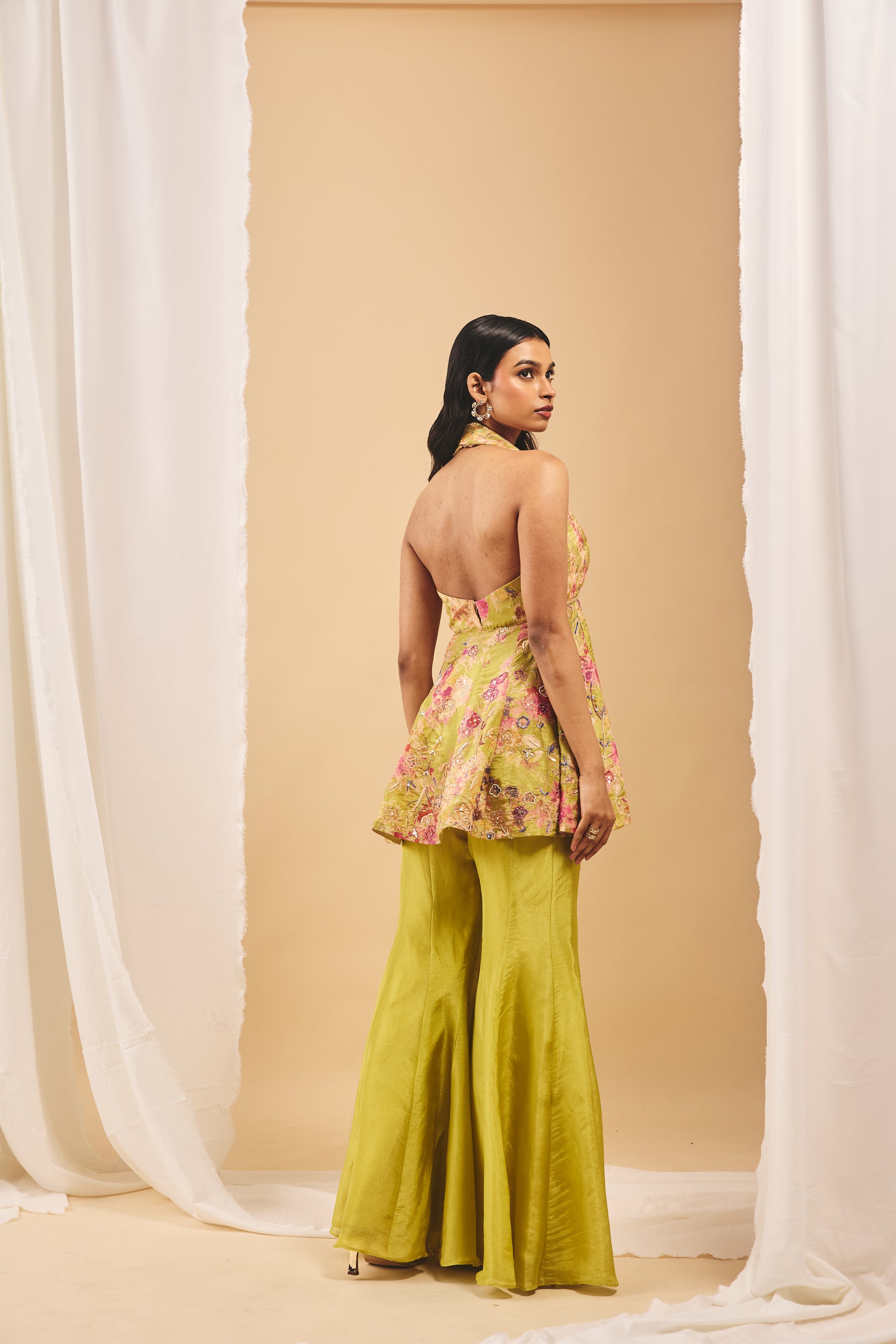 Dhaani Peplum Garara Set - S