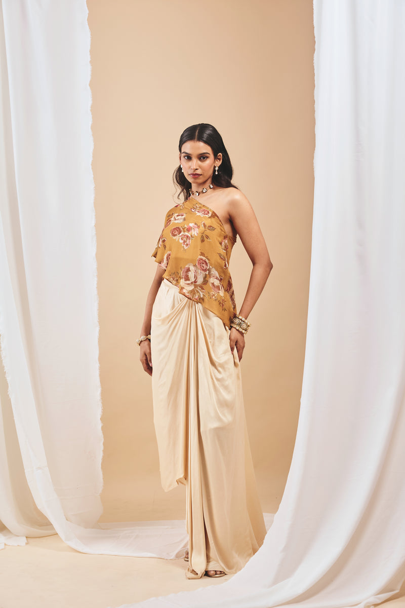 Nazm Drape Skirt Set
