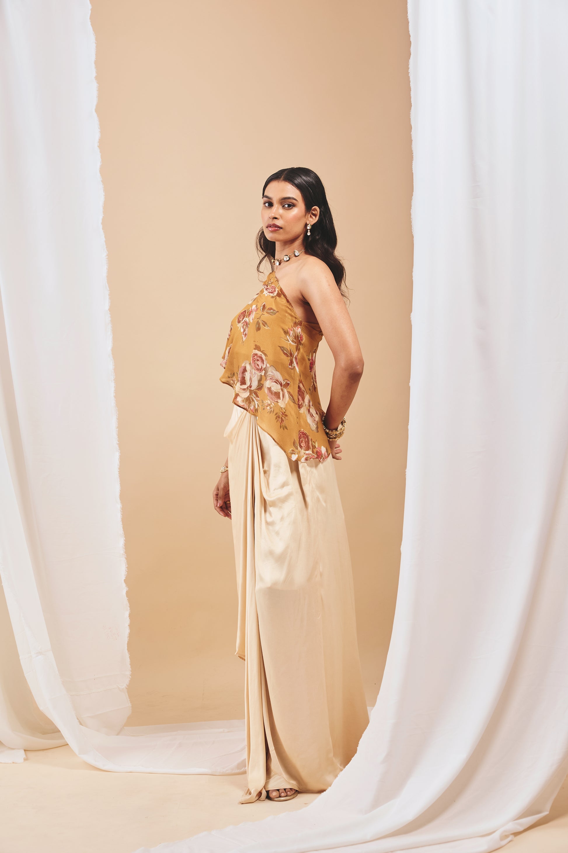 Nazm Drape Skirt Set