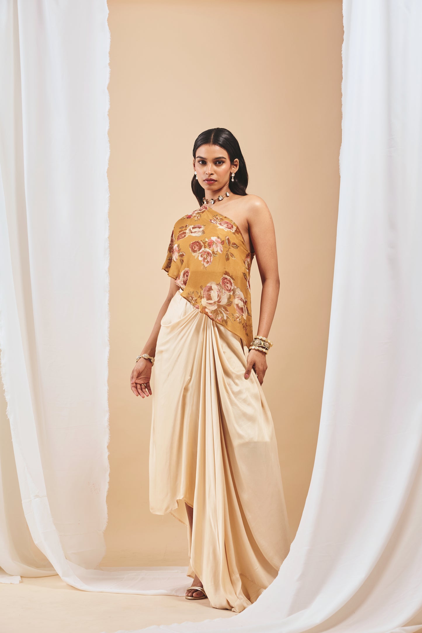 Nazm Drape Skirt Set