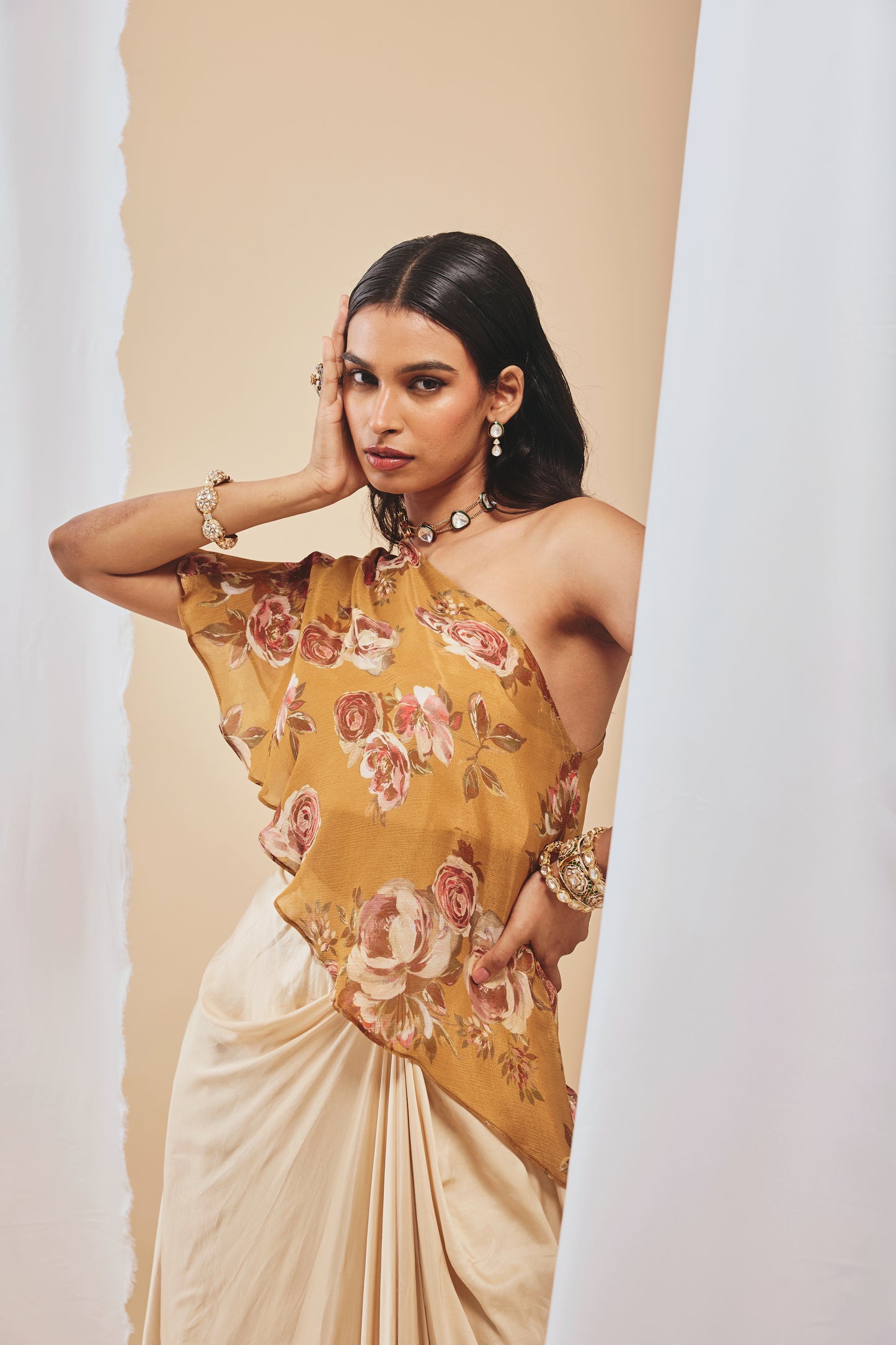 Nazm Drape Skirt Set - 4XL
