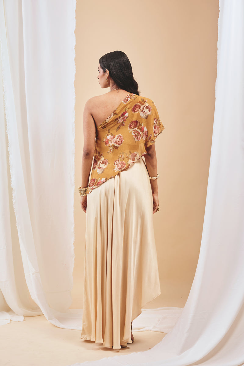 Nazm Drape Skirt Set - XL