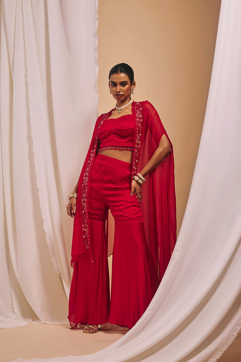 Surkh Sharara Set - 3XL