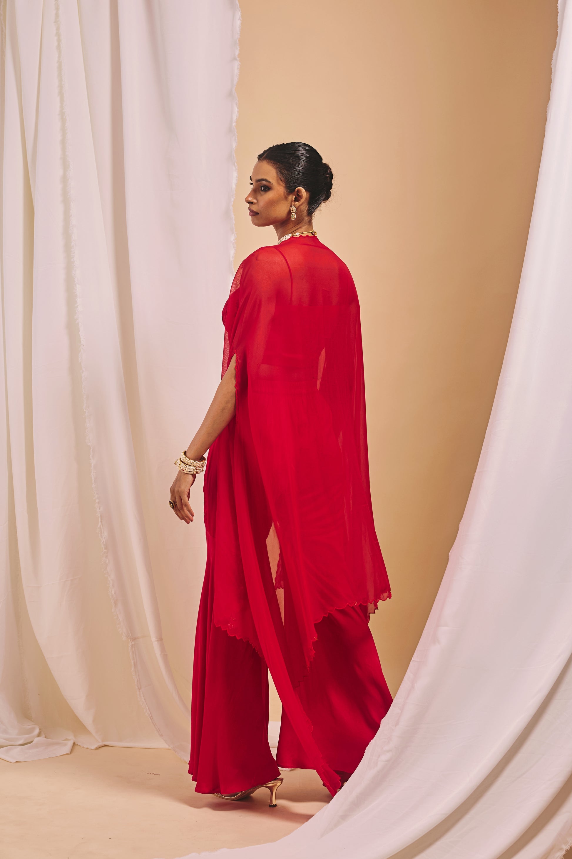 Surkh Sharara Set - XS