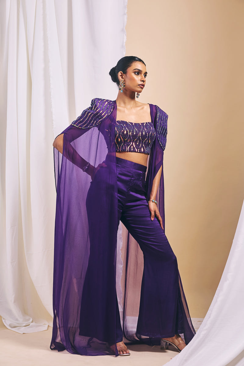 Amthyst Flare Pant Set - M