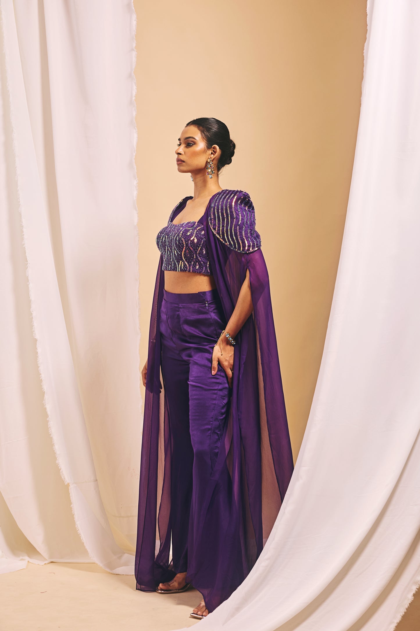 Amthyst Flare Pant Set - S