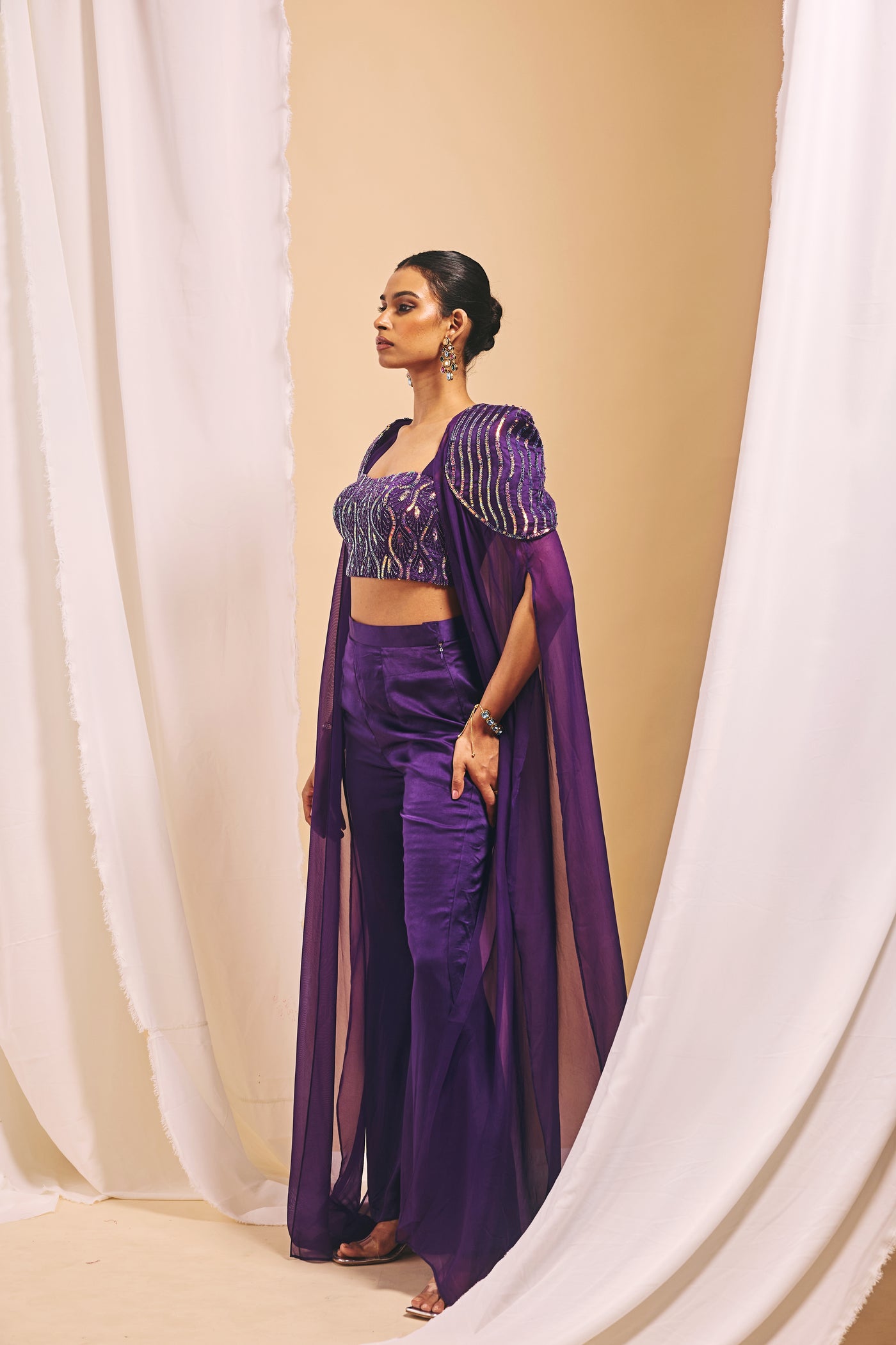 Amthyst Flare Pant Set - S