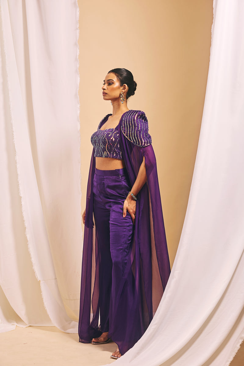 Amthyst Flare Pant Set - S