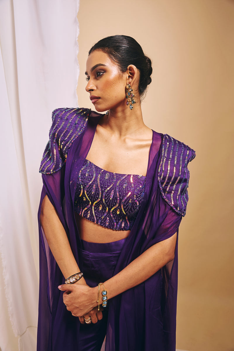 Amthyst Flare Pant Set - L